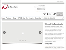 Tablet Screenshot of lifediagnostics.com